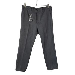 Studio Depp New Men's Wool Blend Mid Rise Trouser Dress Pants Gray Large Korea